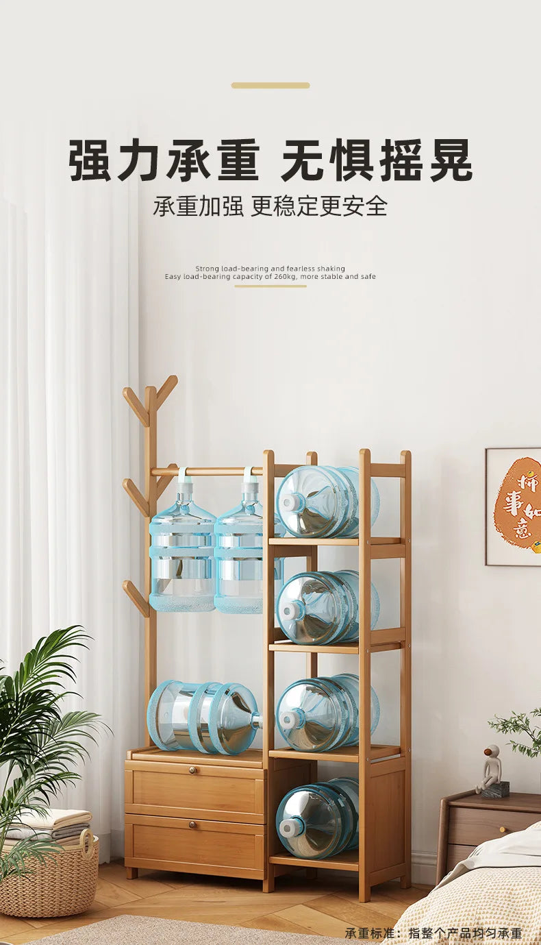 Coat rack floor bedroom hanger household multifunctional storage rack room simple modern bedroom storage cabinet