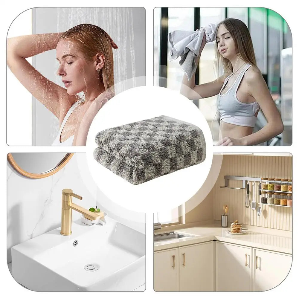 Cute Bath Towels 29.5 X 13.3 In Cotton Large Bath Towel Quick-drying Colorful Bath Wrap Towels Soft Absorbent Bathroom