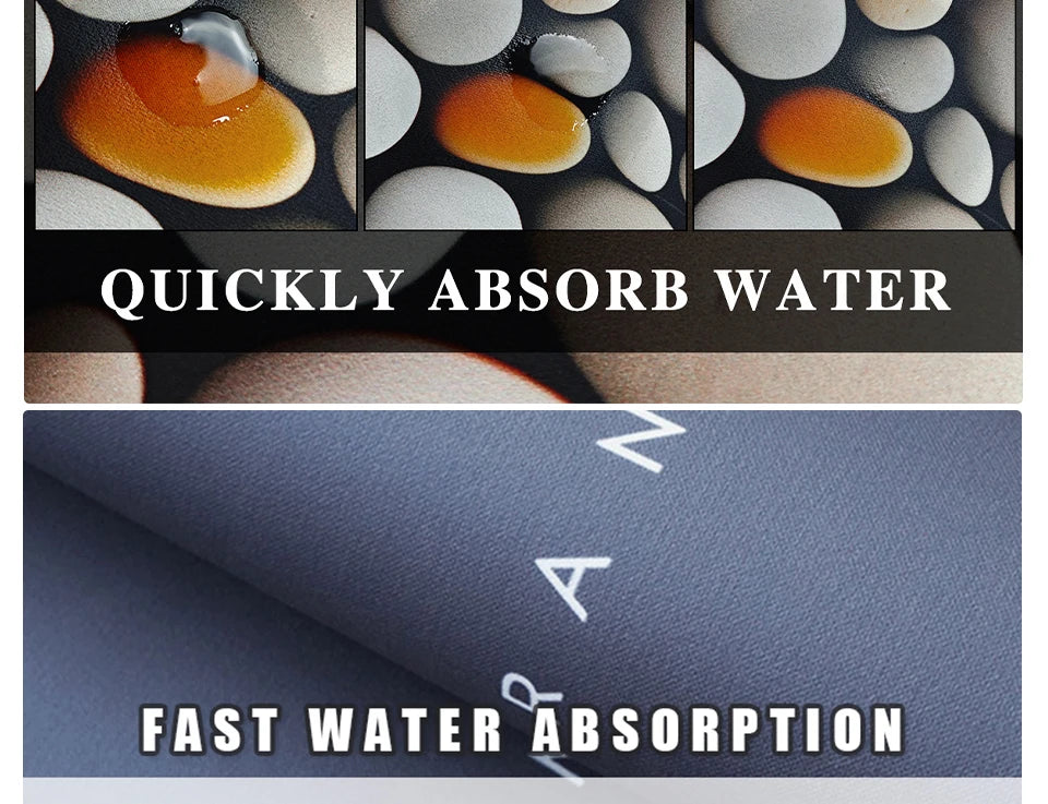 Bathroom Mat Semicircular Rug Absorbent Toilet Carpet Doormat Floor Mats Water-absorbent Soft Washable Bath Non-slip Area Rugs