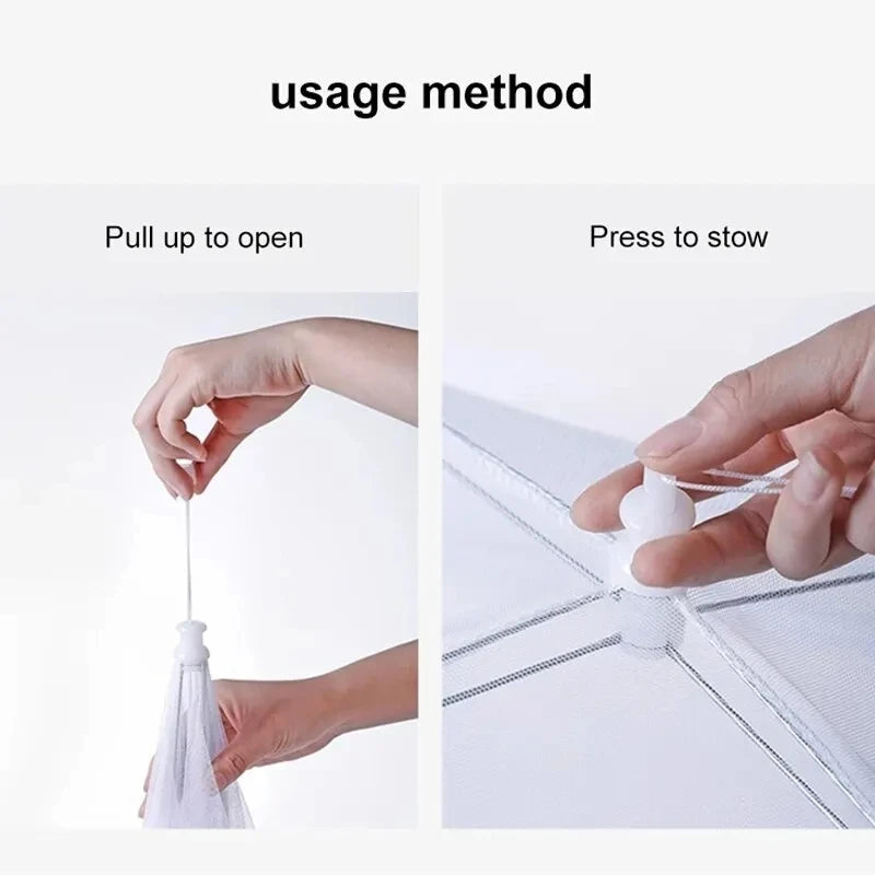 Food Cover Mesh Folding Washable Flies