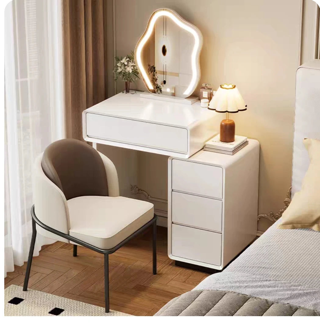 Bedroom Women Dressing Table Luxury Wood Storage Mirror Hairstyle Dressing Table Home White Muebles De Dormitorio Furniture