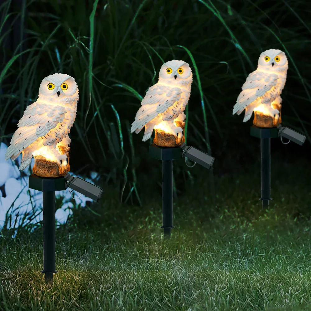 Solar Lamp Owl Animal Solar Garden Lights Solar Powered Solar Led Light Outdoor Garden Decoration Lamp Waterproof Solar Lights