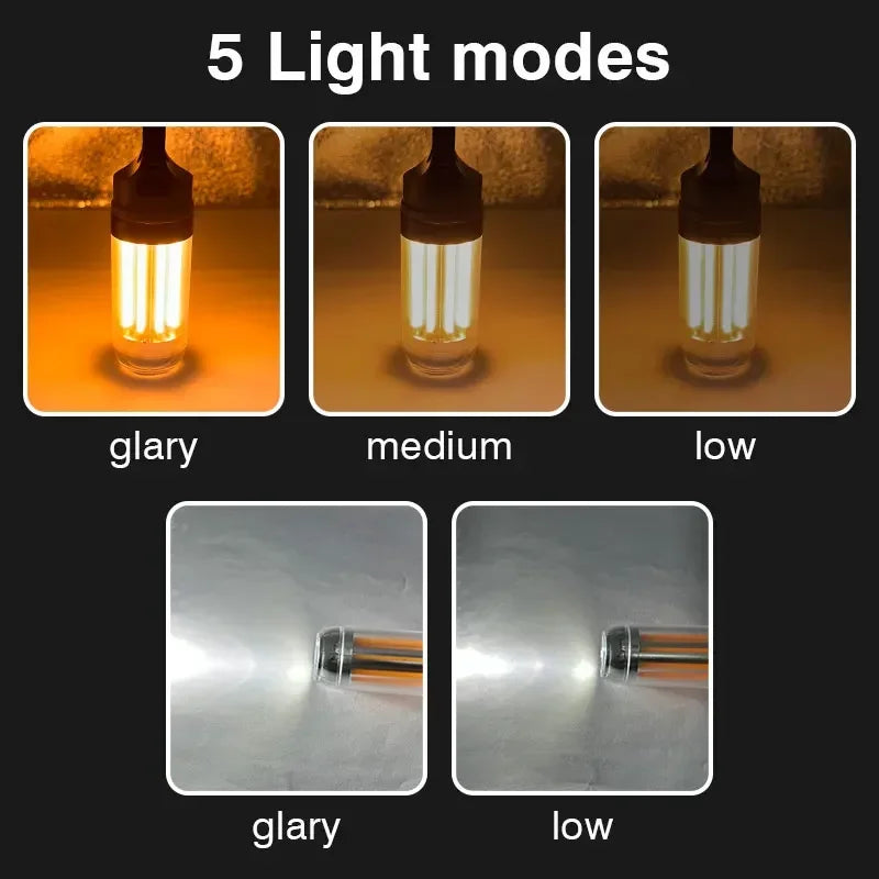 Rechargeable LED Portable Light Super Bright Flashlight Camping Light Work Light