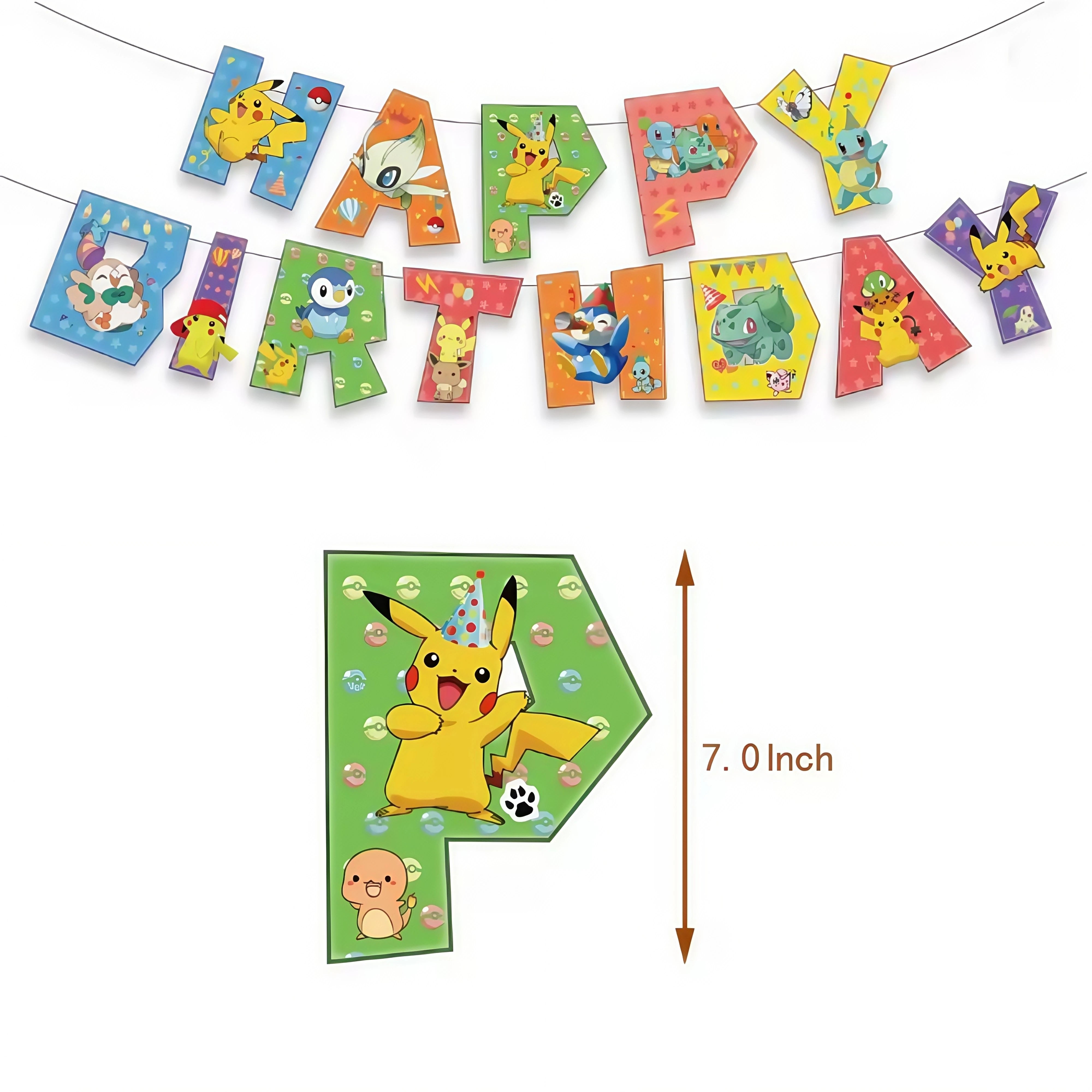 Pokemon Birthday Party Decoration Pikachu Tableware Set Tablecloth Cup Plate Napkin Balloons for Kids Party Supplies Baby Shower