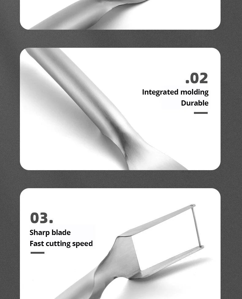 2 In 1 Multi-Purpose Portable Watermelon Slicer Cutter Knife Stainless Steel Kitchen Fruit Cutting Fork