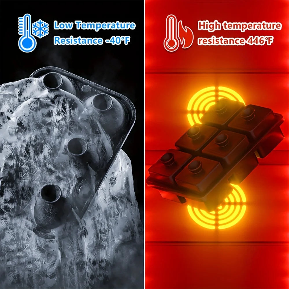 Easy-Release Silicone Ice Cube Tray with Funnel - Stackable Leakproof Design for Whiskey & Drinks - Perfect for Parties & Home