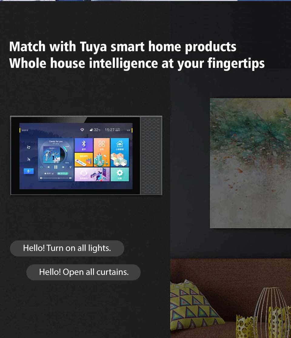 Tuya Smart Home Control Panel Controls All Tuya Smart Products Such As Home Smart Speakers and Lights Smart Home Automation