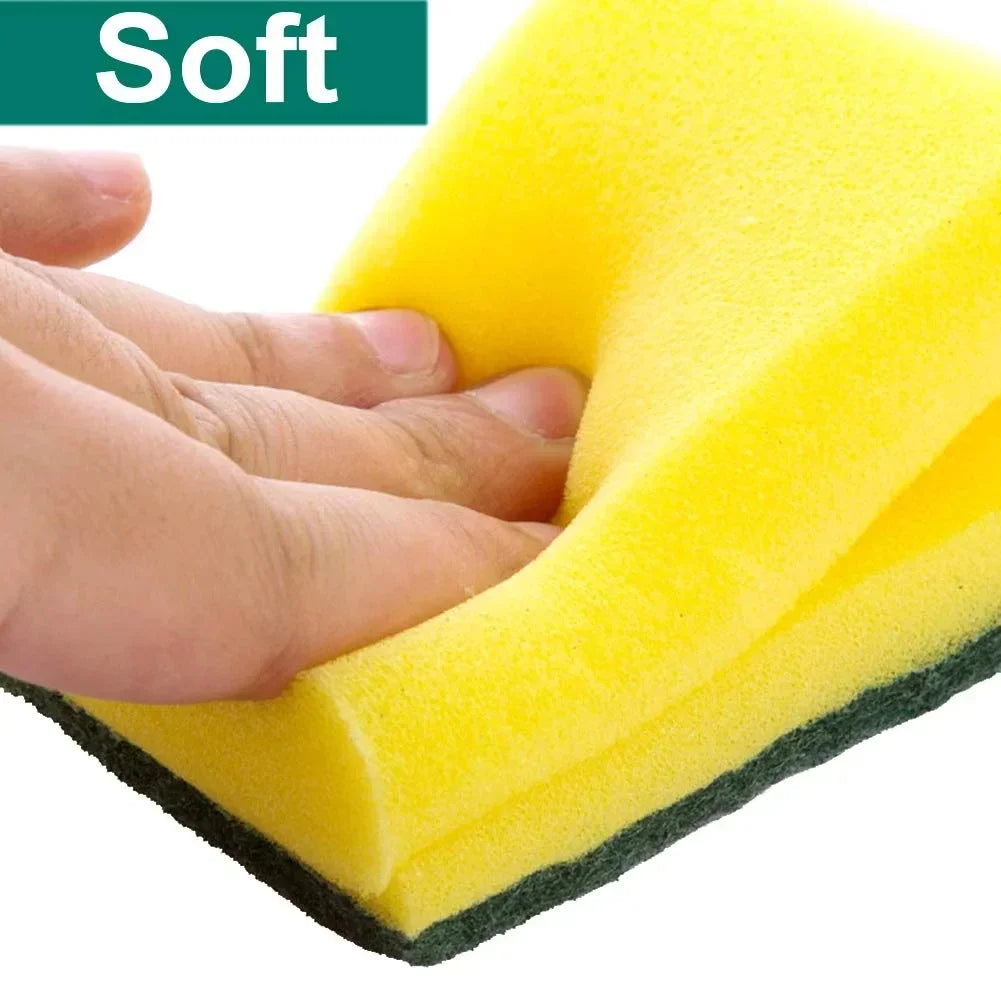 Highly absorbent double-sided sponge magic cleaning pot