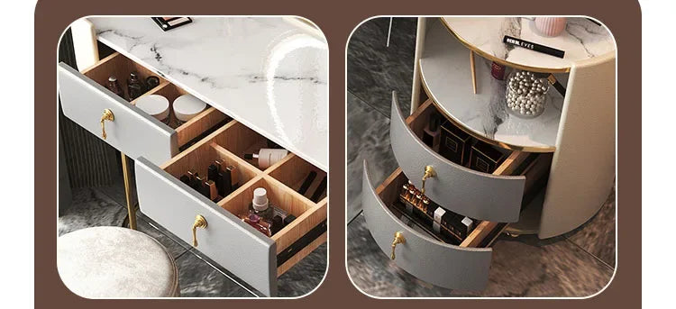 Bedroom Luxury Vanity Table Beauty Storage Fashion Girls Vanity Table Modern Multifunctional Tocador Maquillaje Furniture