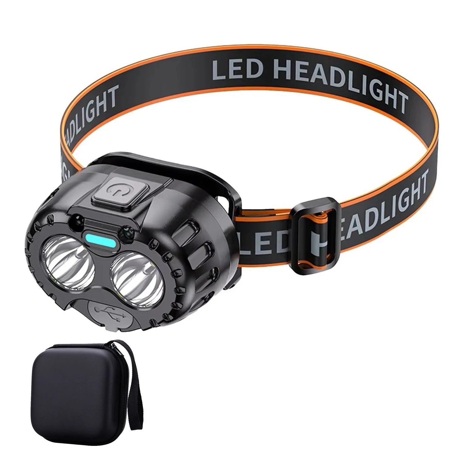 Powerful LED Headlamp IPX4 Waterproof Emergency Head Flashlight 250LM XPE LED Headlamp 500mAh for Outdoor Fishing Camping Hiking