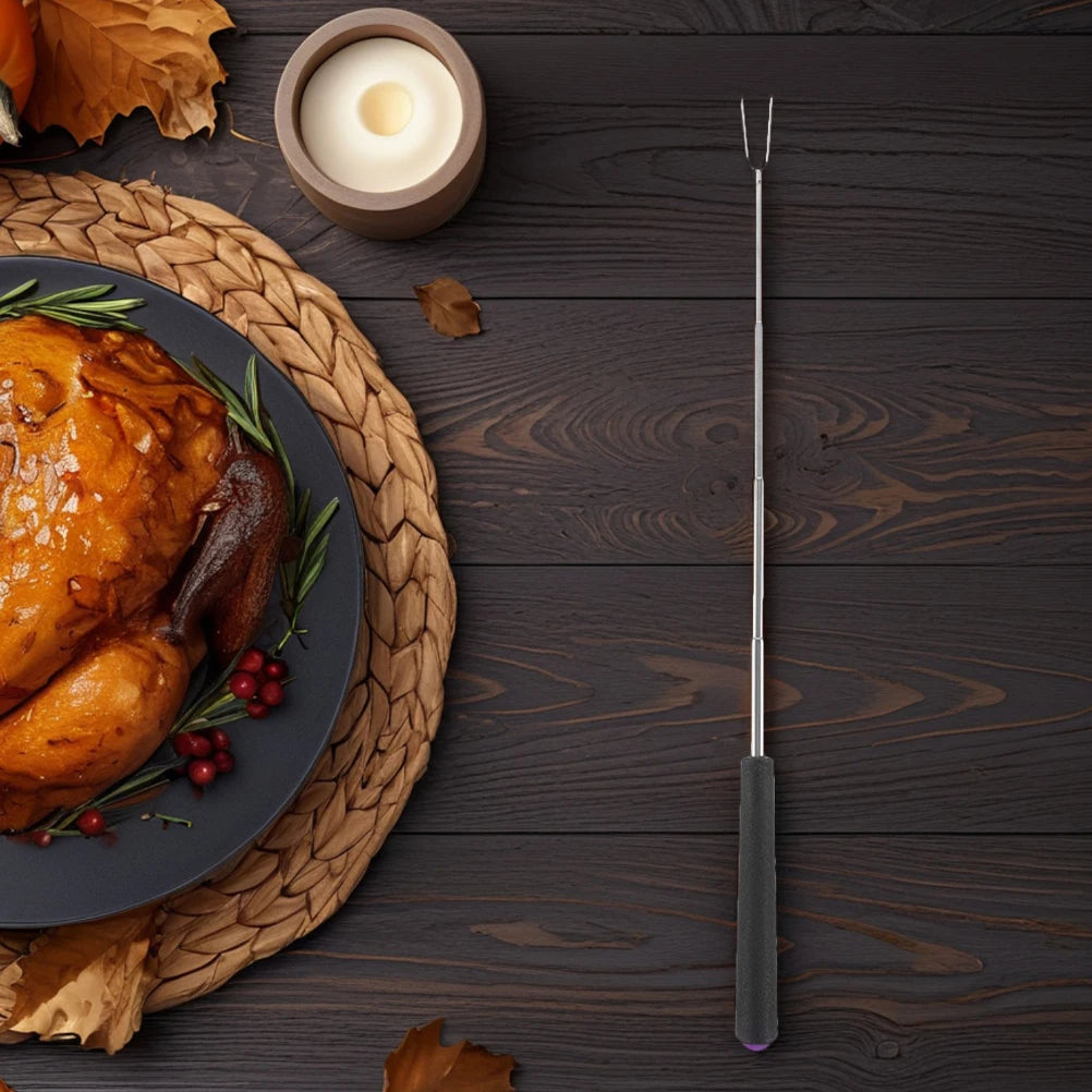 5 Pcs Barbecue Fork Cookware Accessories Small Tools Bbq Smores Skewers Fruit Utensil Campfire Sticks