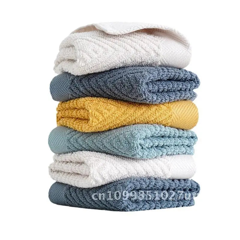 Soft Absorbent Combed Cotton Square Towel 100% Cotton Hand Towel for Baby Face Washing Thickened Household Square Scarf