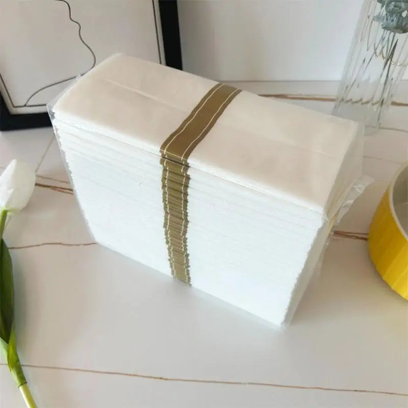 50/100Pcs 40*40cm Square Satin Table Napkin Hotel Serving Table Napkins Wedding Party Soft Handkerchief Christmas Home Table Dec