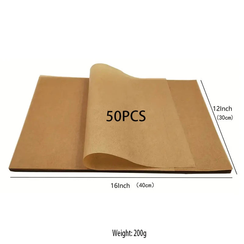 50 pieces baking paper non stick pre cut baking paper