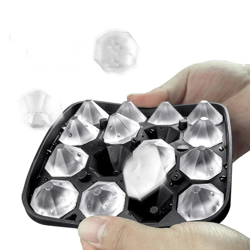 16 Grid Diamond Ice Tray Mold Box