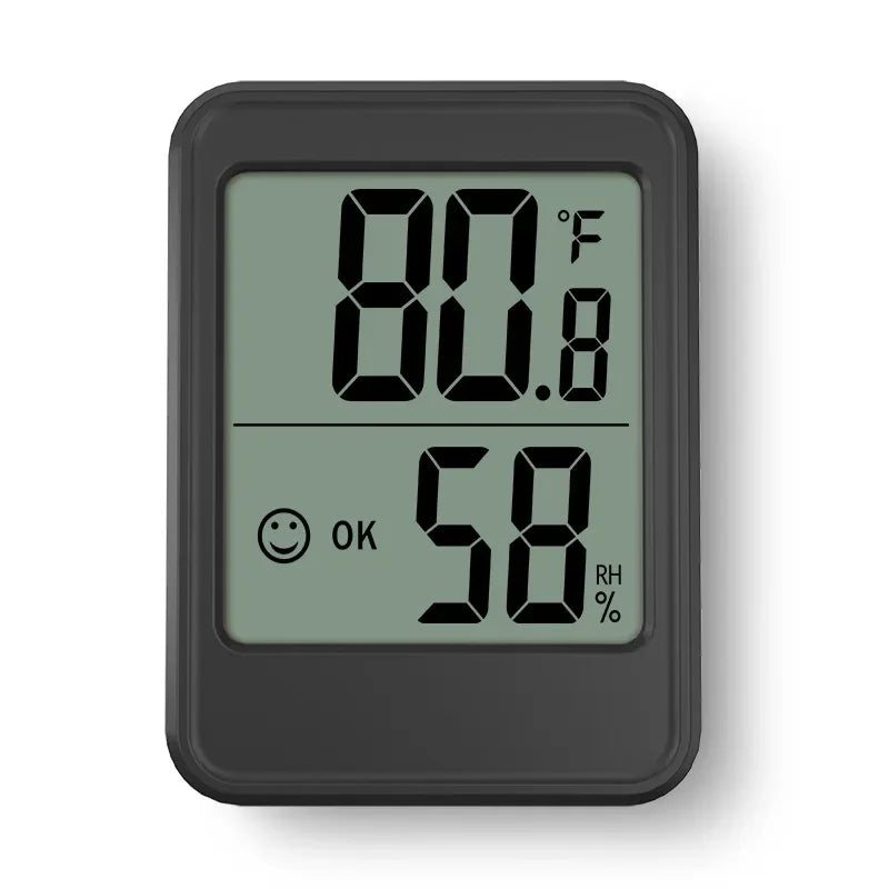 Smart Digital Thermometer Hygrometer-Indoor Room Temperature Humidity Monitor with Clear LCD Display for Home and Baby Room Use