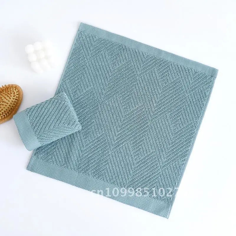Soft Absorbent Combed Cotton Square Towel 100% Cotton Hand Towel for Baby Face Washing Thickened Household Square Scarf