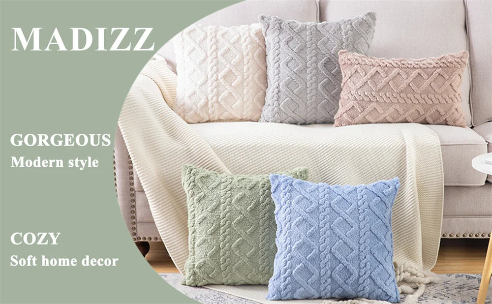 Kitinjoy Throw Pillow Covers 40x40 For Sofa Decro Soft Plush Cushion Covers 50x50cm Home And Decoration Luxury Throw Pillow Case