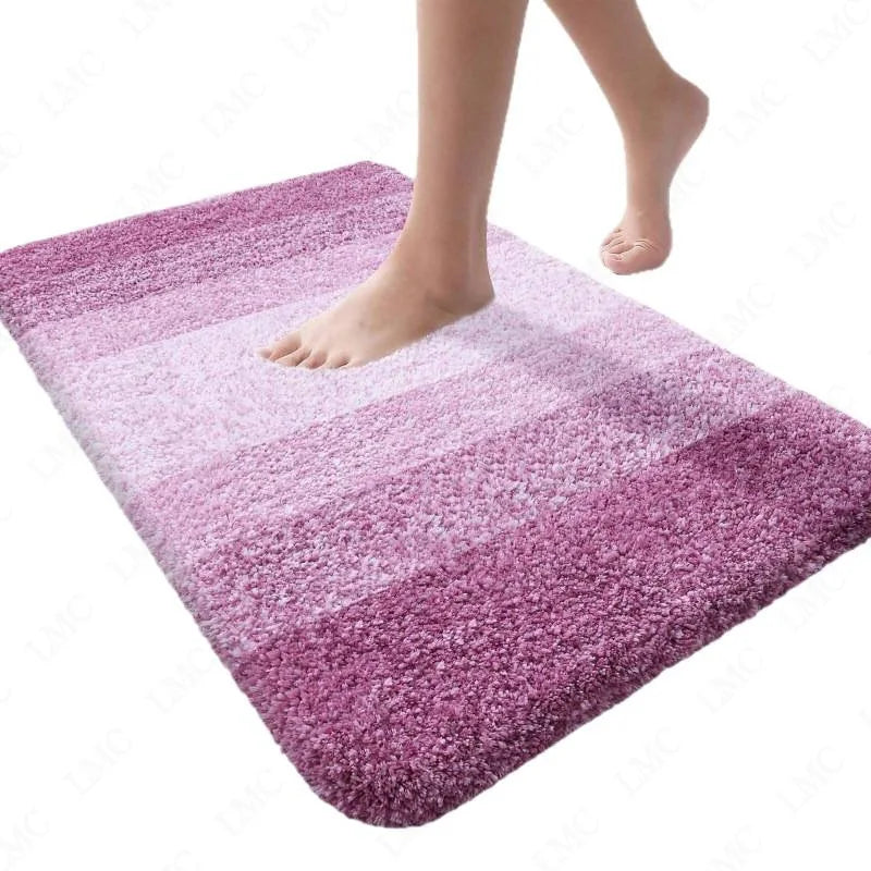 Bathroom Rugs Non-Slip Bath Rugs Dirty Resistant Plush Carpet Toilet Absorbent Bath Rugs  Plush Carpet Wash Dry Shower Pad