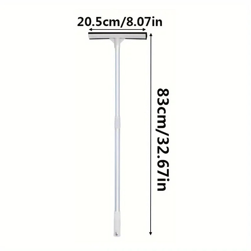 1pc Squeegee Window Cleaner 2 in 1 Retractable Pole Cleaning Window