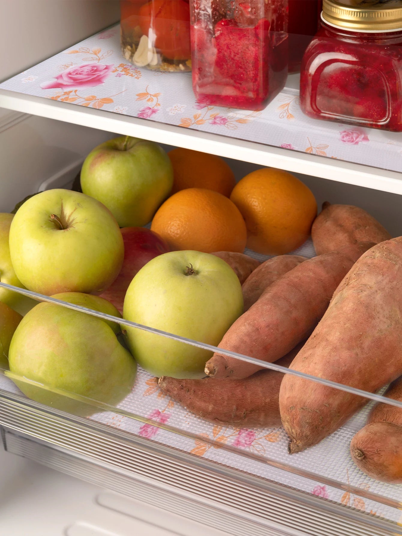 Kitchen cabinet mats reusable drawer liners Waterproof kitchen dining table mats Dust mat Refrigerator liners Non-adhesive liner