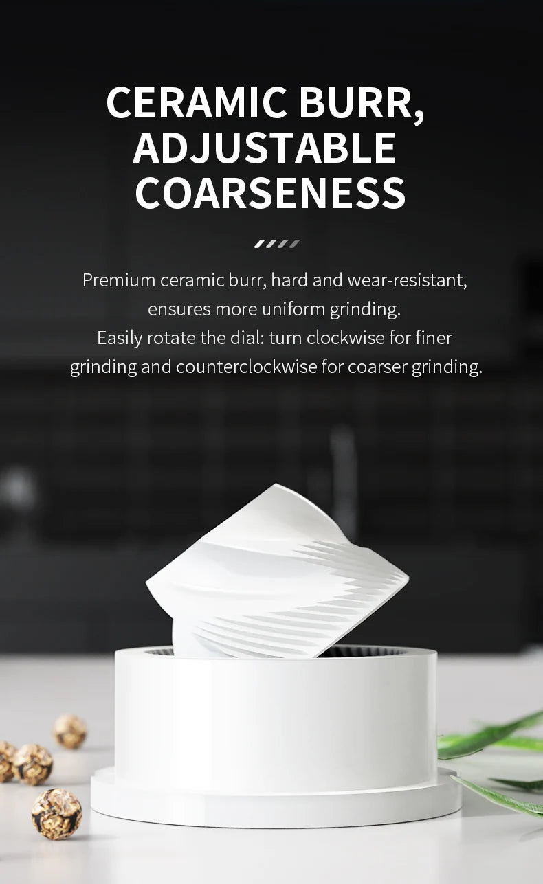 1/2pcs Gravity Electric Salt And Pepper Grinder Set, Battery Powered LED Light One HandAutomatic Operation