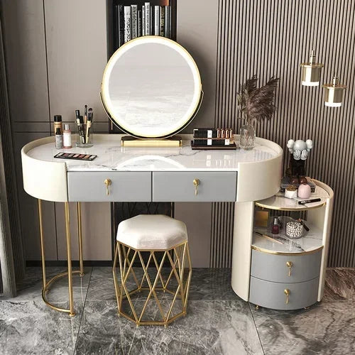 Bedroom Luxury Vanity Table Beauty Storage Fashion Girls Vanity Table Modern Multifunctional Tocador Maquillaje Furniture
