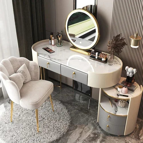 Bedroom Luxury Vanity Table Beauty Storage Fashion Girls Vanity Table Modern Multifunctional Tocador Maquillaje Furniture