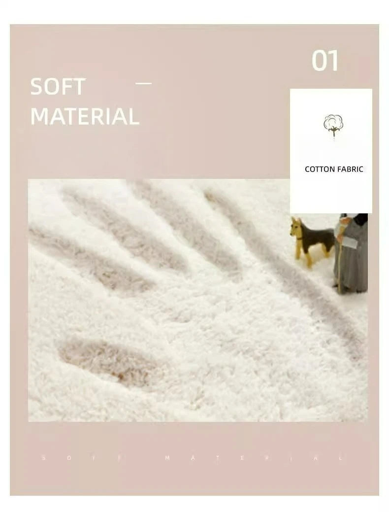 Bathroom Rugs Non-Slip Bath Rugs Dirty Resistant Plush Carpet Toilet Absorbent Bath Rugs  Plush Carpet Wash Dry Shower Pad