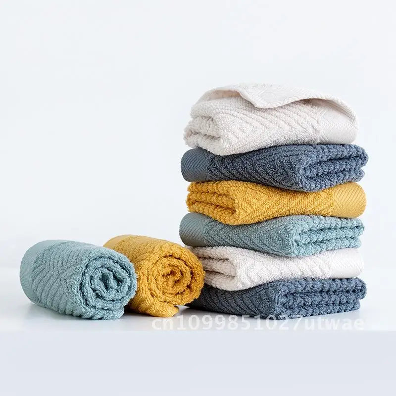 Soft Absorbent Combed Cotton Square Towel 100% Cotton Hand Towel for Baby Face Washing Thickened Household Square Scarf