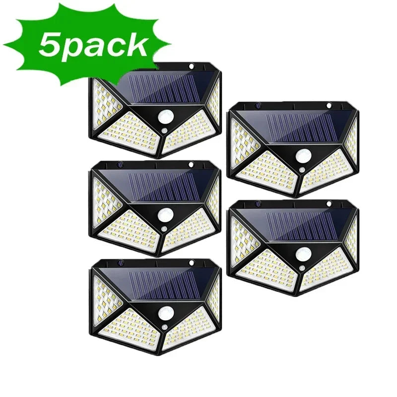 LED Solar Lights Outdoor Waterproof External Solar Lamp Motion Sensor Garden Lights Solar Power Sunlight Yard Wall Street Light