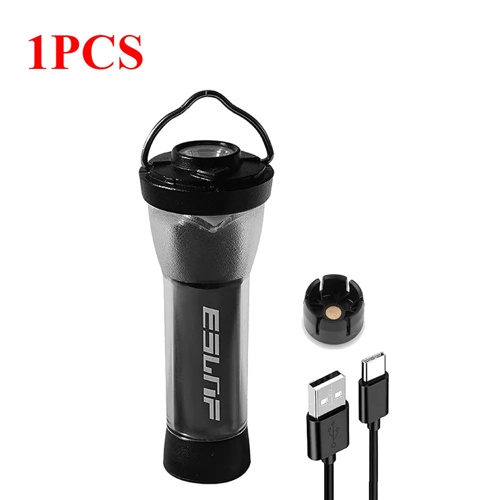 1-6pcs Black dog 2600mAh Lighthouse Micro Flash Camping Lighting With Magnetic Base LED Type-C Flashlight Similar For GZ