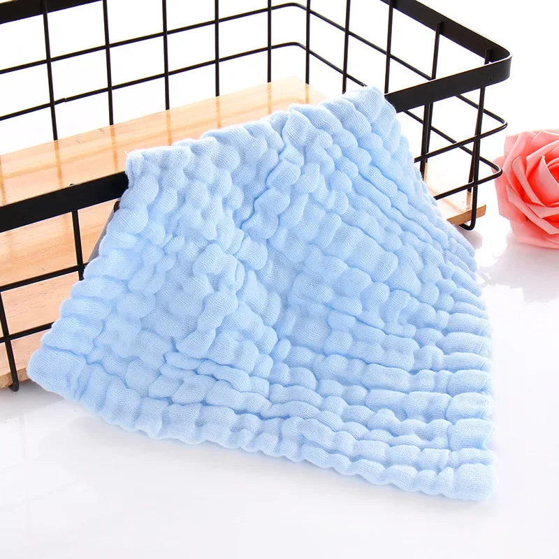 30*30cm Baby Saliva Towels 6 Layer Cotton Gauze Burp Cloth Cartoon Newborn Square Absorbent Feeding Bibs Washcloth Handkerchief