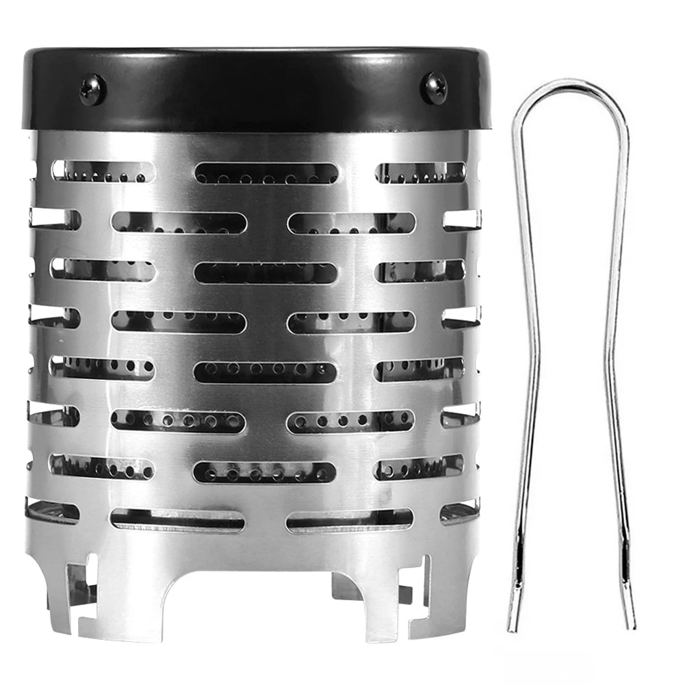 Mini Gas Heater Stove Stainless Steel Camping Mini Heater Warming Stove Cover Tent Heating Cover for Outdoor Camping