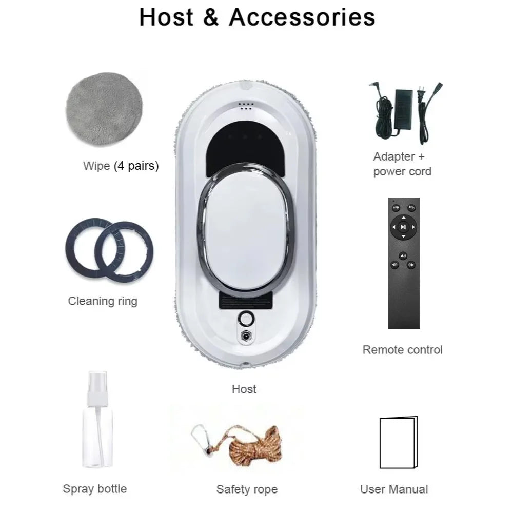 Intelligent Window Cleaning Robot Vacuum Cleaner Robot Window Cleaner Electric Glass Limpiacristales Remote Control for Home