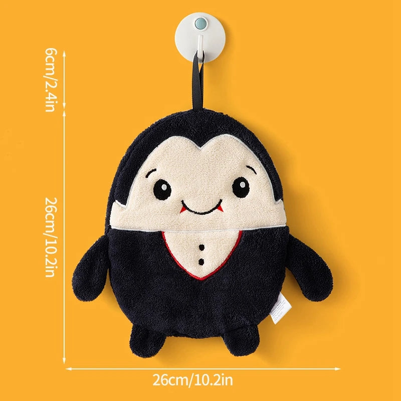 Halloween Hand Towel Soft Absorbent Handkerchief Cute Cartoon Ghost Capibara Pumpkin Hand Towel Bathroom Hanging Hand towels