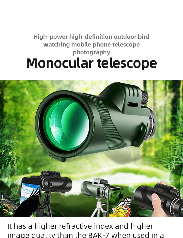 Portable Zoom HD 5000M Telescope Folding Long Distance Mini Powerful Telescope