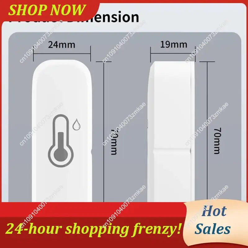 Daily Sale Wifi Enabled Temperature Humidity Sensor, Indoor Thermometer And Hygrometer Monitor Work For Smart Life Home
