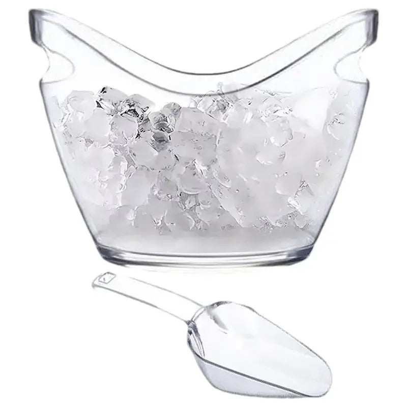 Transparent Ice Bucket Beverage Bucket Cooling Large Ice Bucket Used for Wine Champagne Bar Home Party Supplies