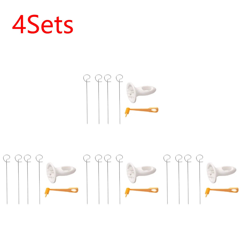 1Set Stainless Steel Plastic Rotate Potato Slicer