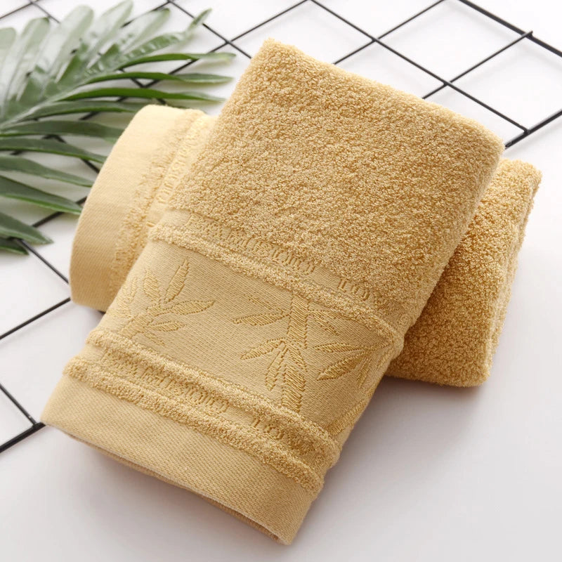 Soft Solid Color Kids Towel Bamboo Fiber Spa Beauty Face Towel Sports Towel Home Bathroom Towel Highly Absorbent Hand Towel