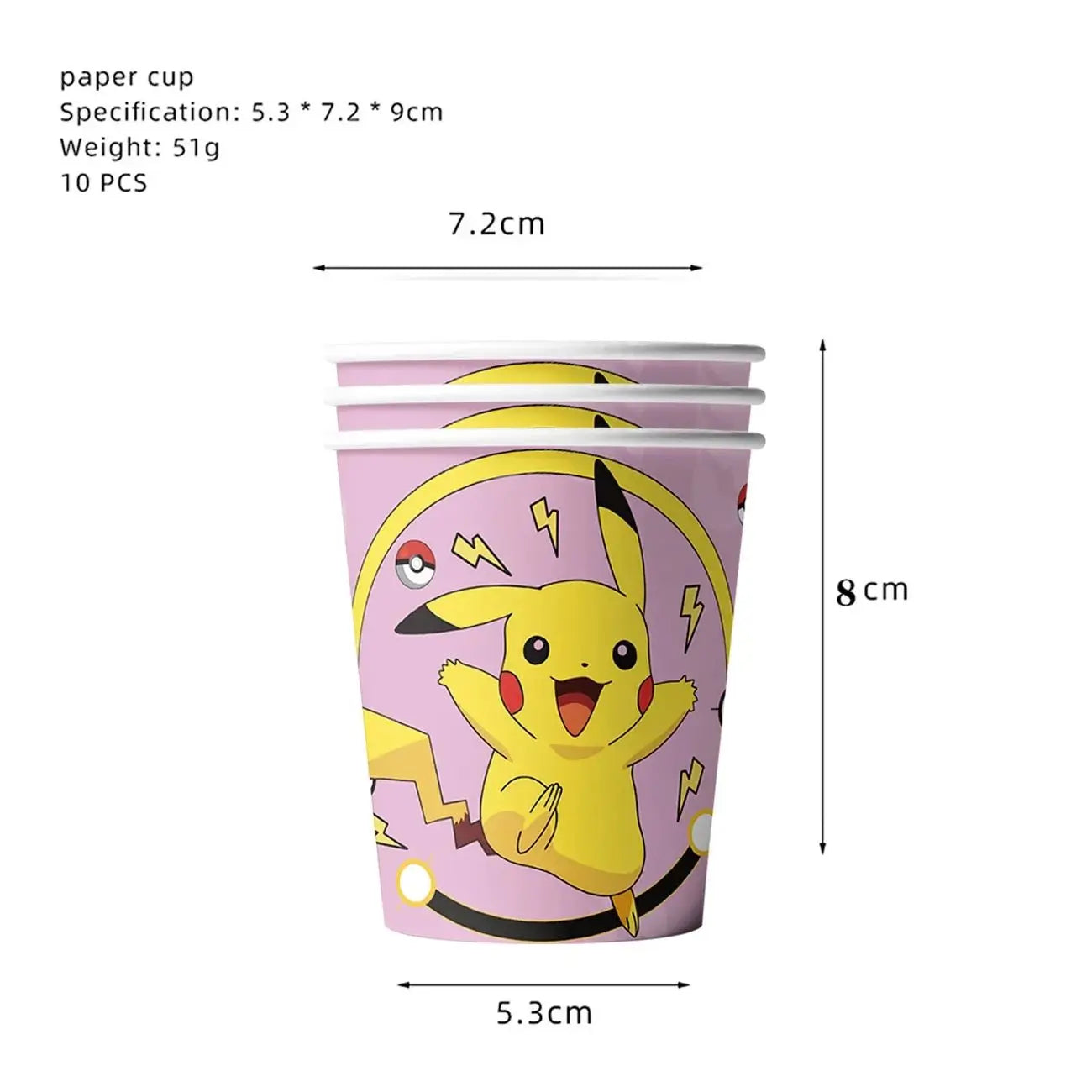 Pokemon Birthday Party Decoration Pikachu Tableware Set Tablecloth Cup Plate Napkin Balloons for Kids Party Supplies Baby Shower