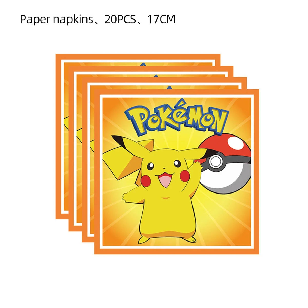 Pokemon Birthday Party Decoration Pikachu Tableware Set Tablecloth Cup Plate Napkin Balloons for Kids Party Supplies Baby Shower