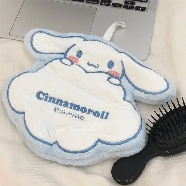 Miniso Cute Embroidered Hand Wipes, Handkerchiefs, Washcloths, Coral Velvet Super Absorbent and Quick Drying