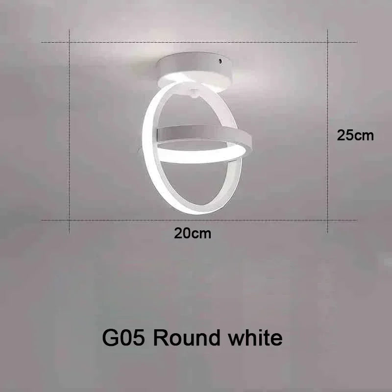 LED Strip Aisle Ceiling Lights Modern Minimalist Living Room Lamps For Balcony Entrance Staircase Home Decor Multiple shapes