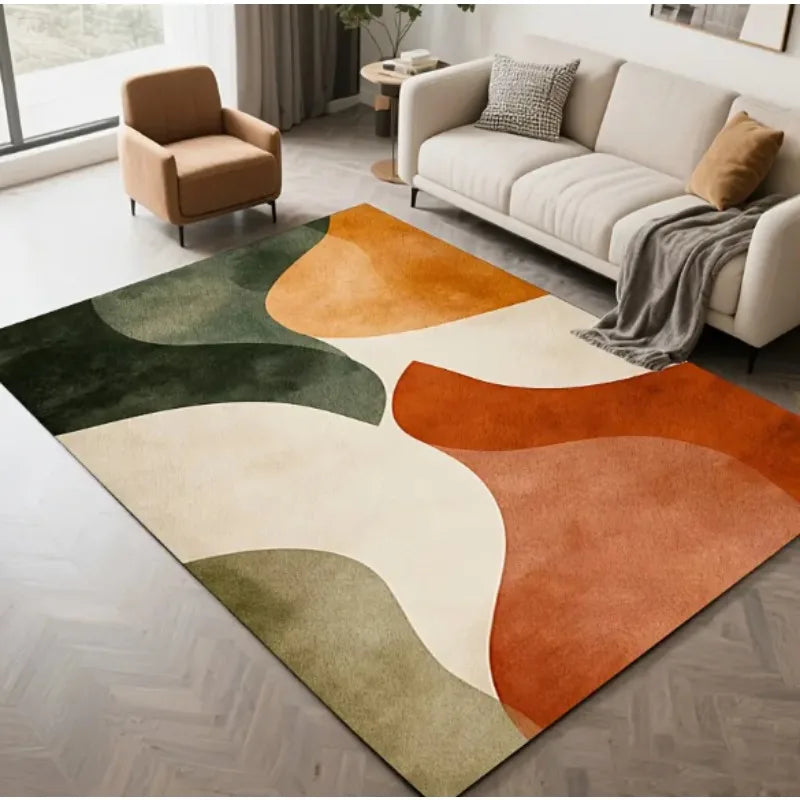 Modern Living Room Floor Mat Simple Lines Printed Soft Bedrooms Suitable for Living Rooms Terraces Offices Kitchen Floors decor