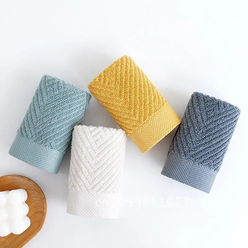 Soft Absorbent Combed Cotton Square Towel 100% Cotton Hand Towel for Baby Face Washing Thickened Household Square Scarf