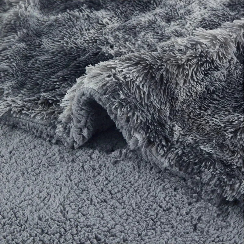 2025 New Luxury Rectangle Napping Blanket Waterproof Blankets for Couple, Throw Shaggy Warm Blankets Lovers Microfibre-Blanket