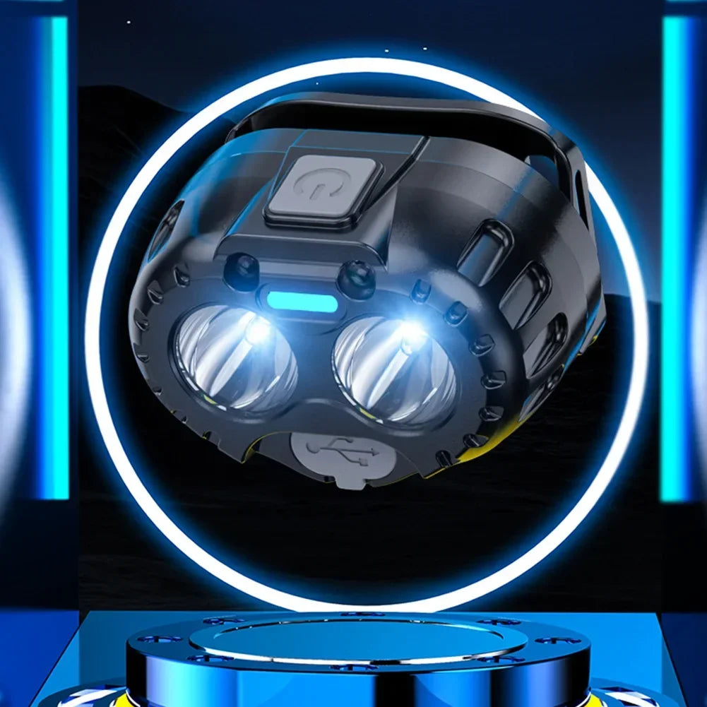 Powerful LED Headlamp IPX4 Waterproof Emergency Head Flashlight 250LM XPE LED Headlamp 500mAh for Outdoor Fishing Camping Hiking