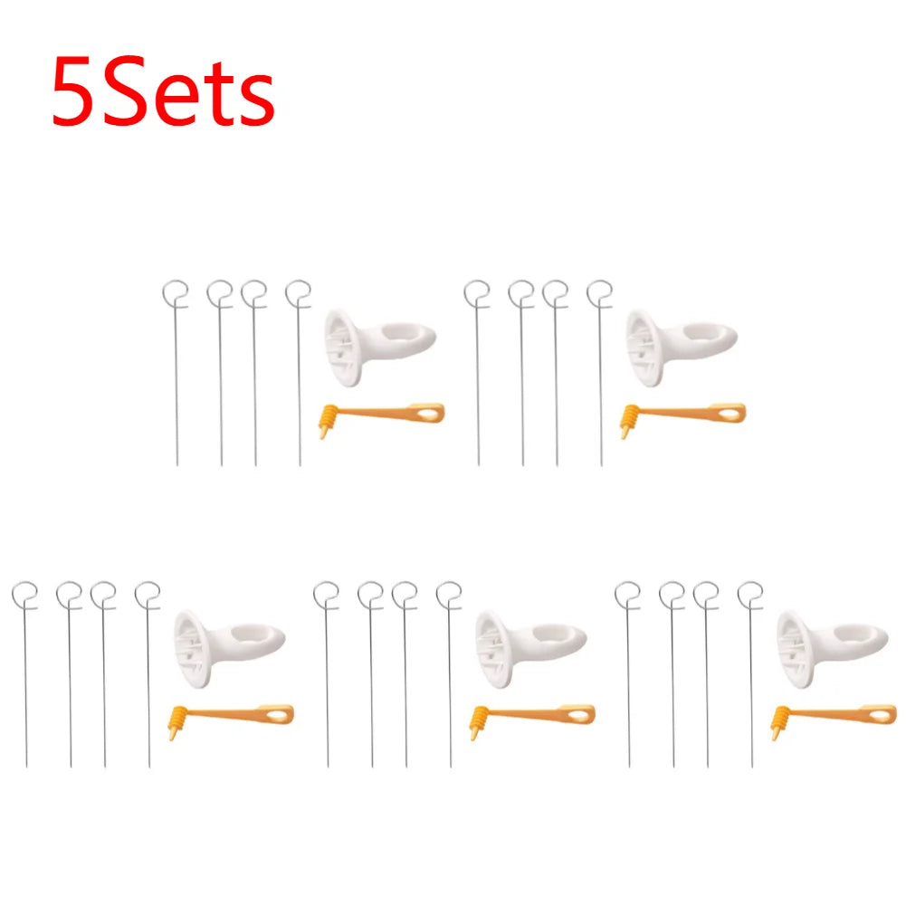 1Set Stainless Steel Plastic Rotate Potato Slicer